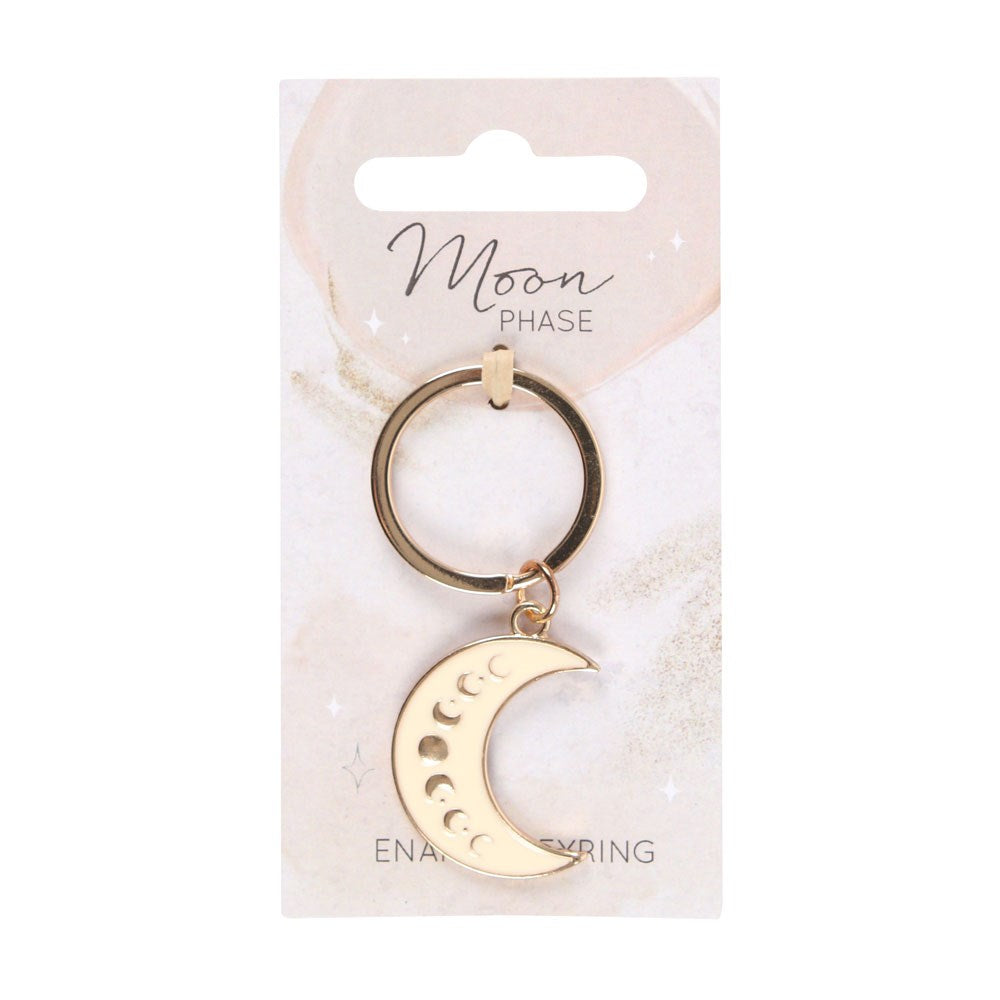 MoonPhase Crescent Enamel Keyring
