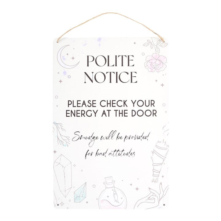 Polite Notice - Check Your Energy