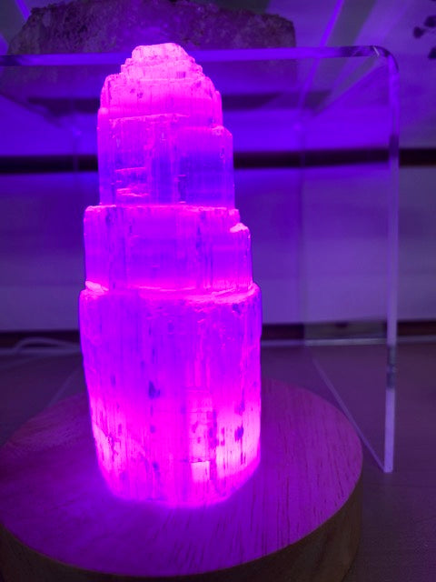 Selenite City on LED Light-Box