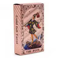 Moon Phase - Rose Gold Foil Tarot Card Set