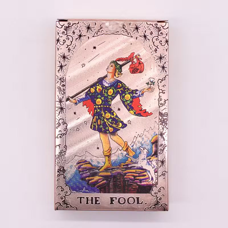 Moon Phase - Rose Gold Foil Tarot Card Set