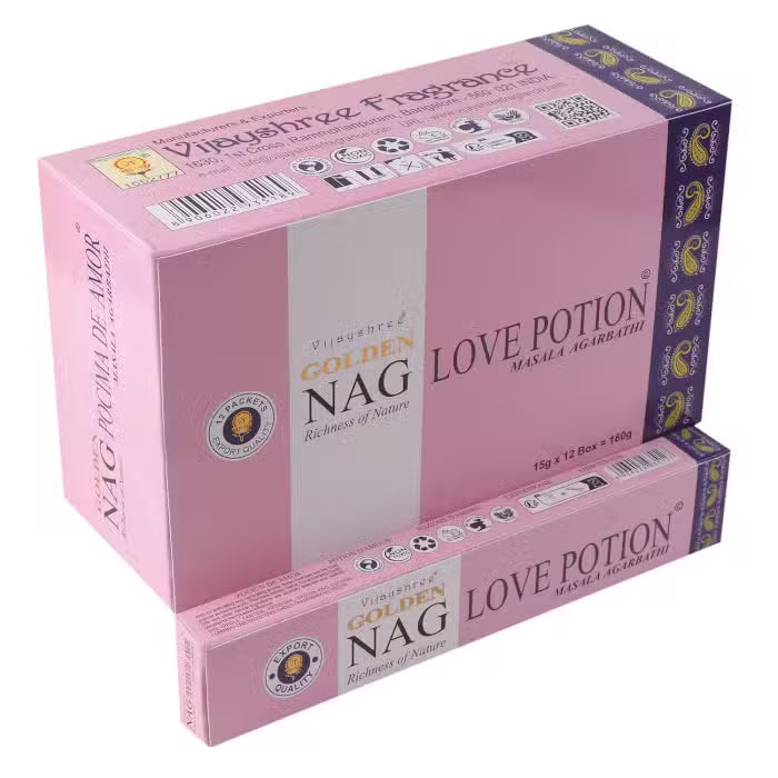 Golden Nag Champa - Love Potions Incense