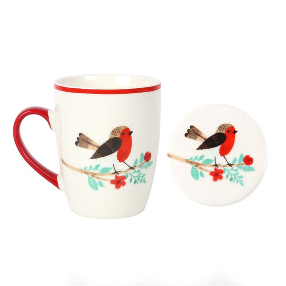 Robin Mug and Coaster Set