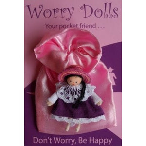 Pocket Friends Worry Doll with Purple Dress