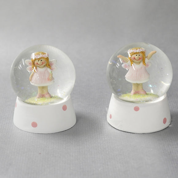 Snowglobe With Pink Angel