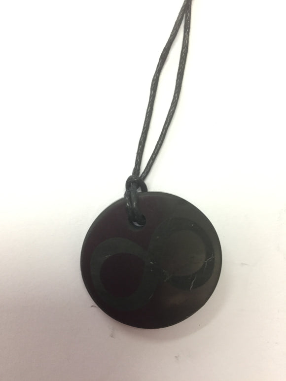 Shungite Disc Pendant