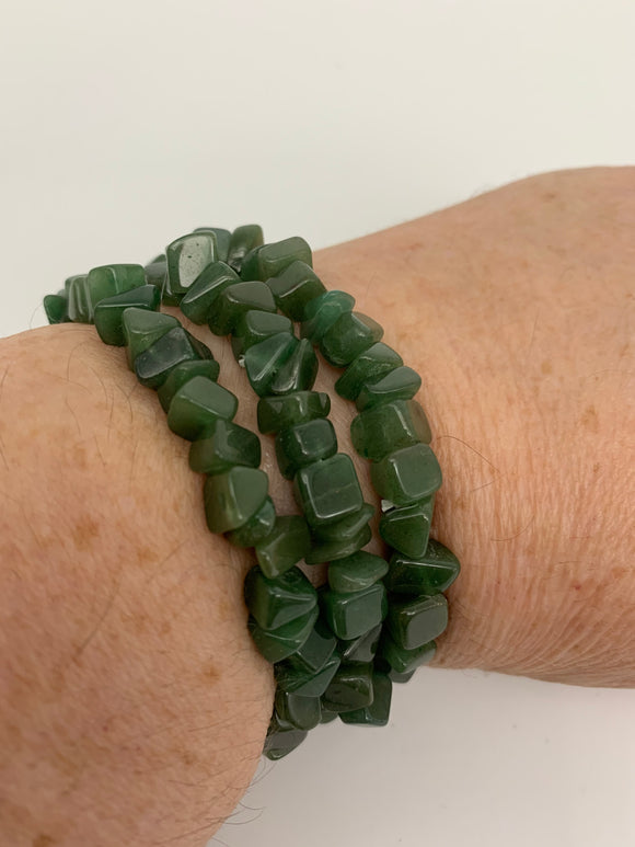 Green Aventurine Chip Bracelet