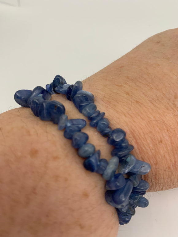 Blue Kyanite Chip Bracelet