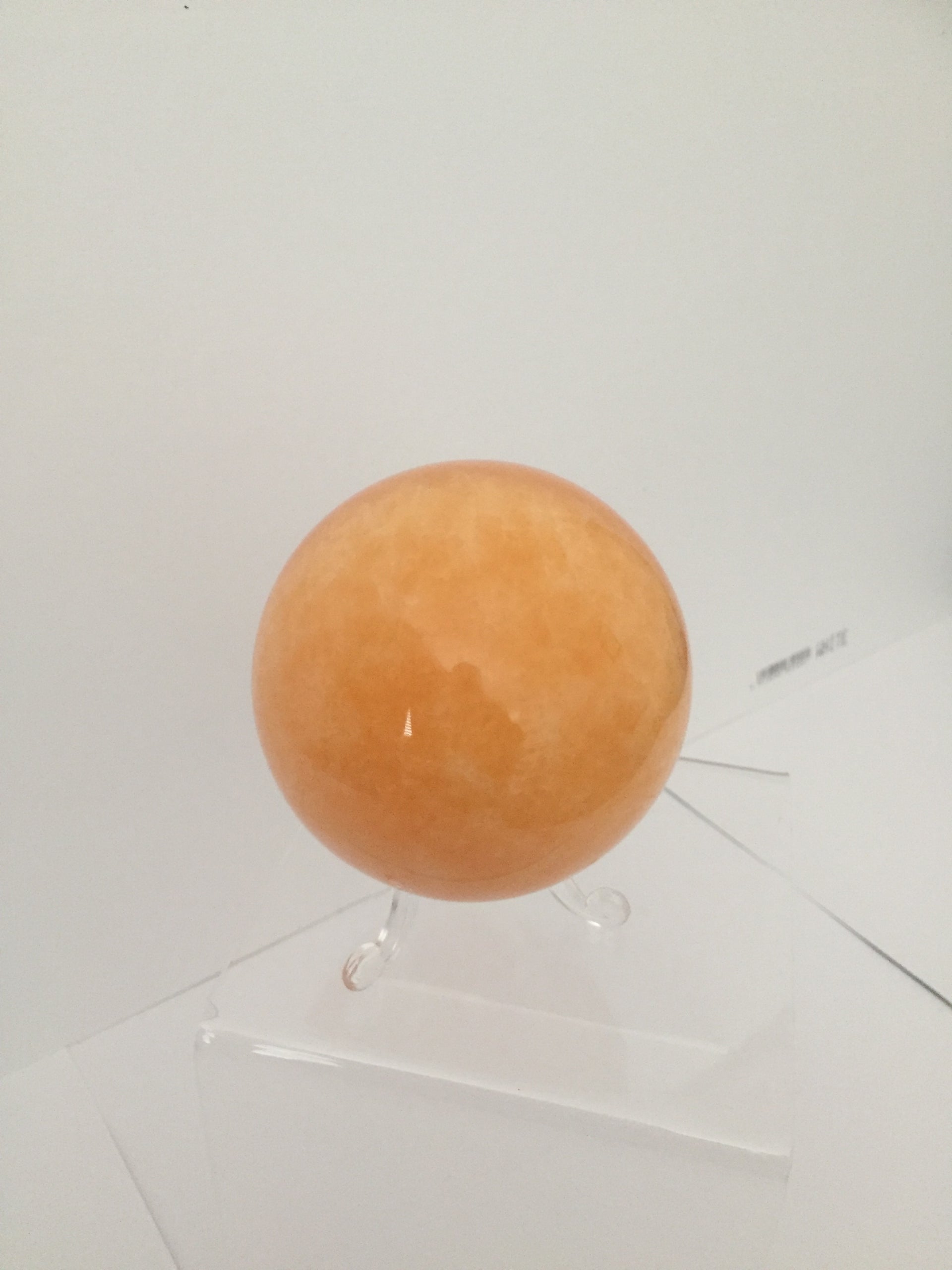 Large Orange Calcite Sphere