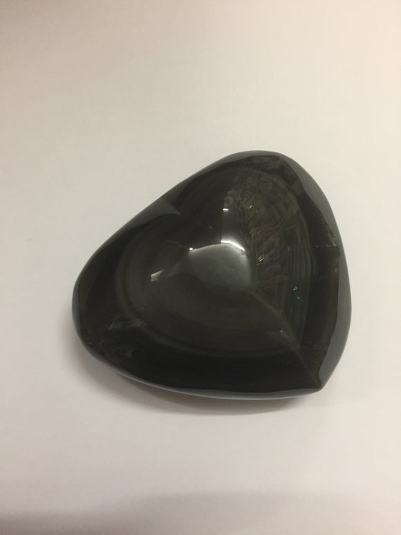 Very Large Black Obsidian Heart