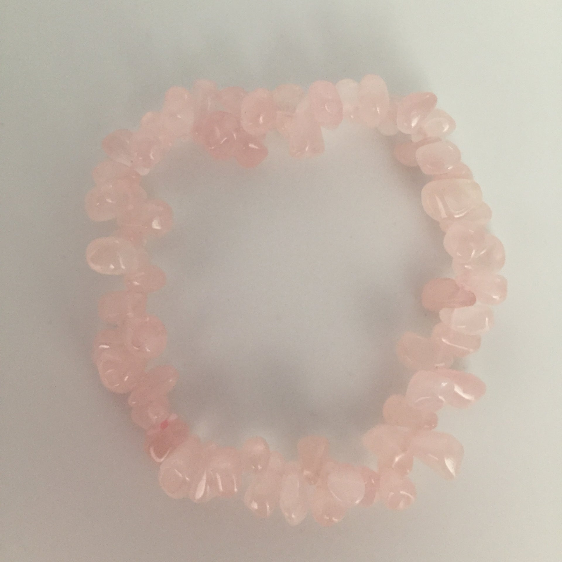 Rose Quartz Single Chip Bracelet