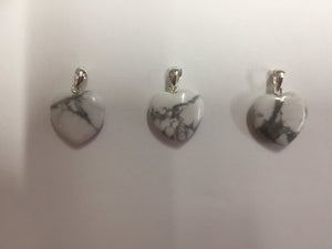 White Howlite Pendant