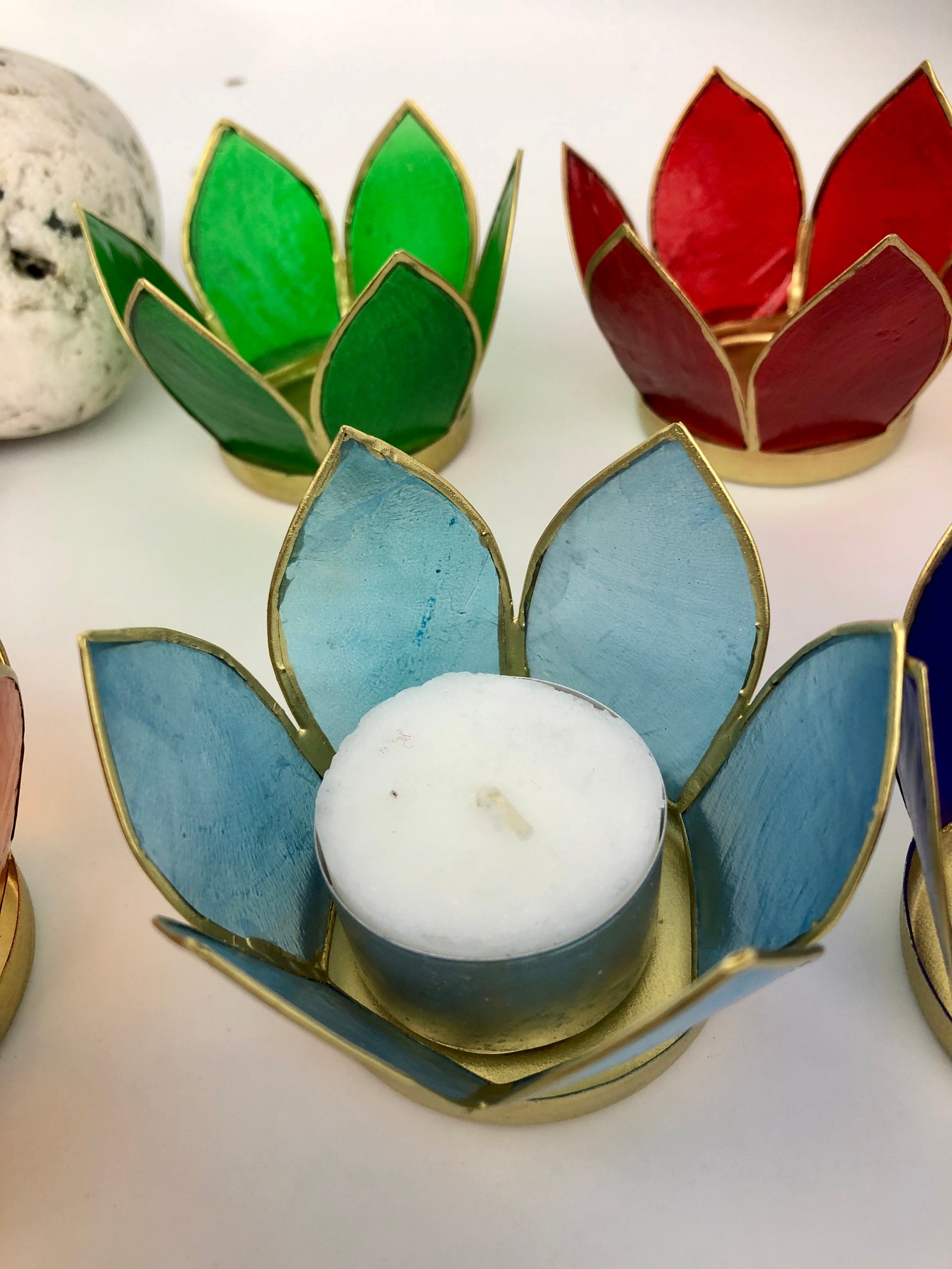 7 Chakra Candle Holder Set