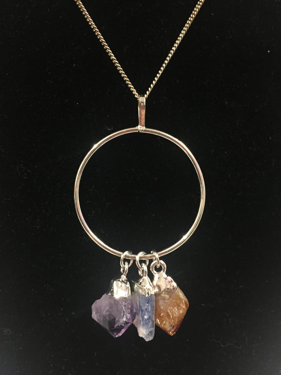 Three Stone Ring Pendant