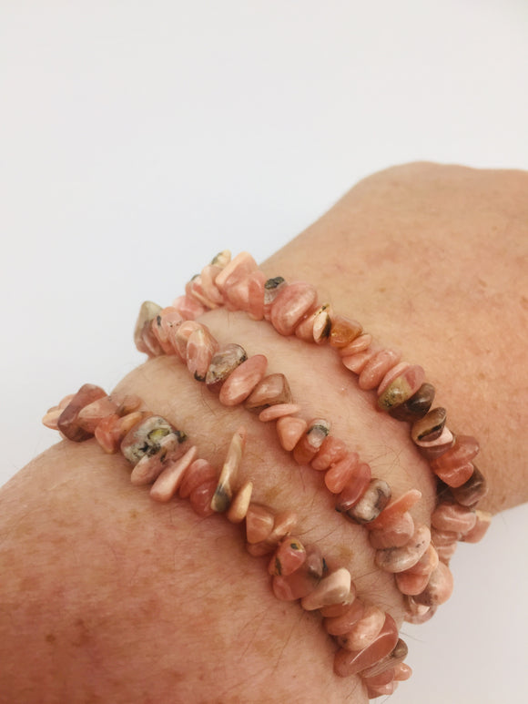 Rhodocrostite Chip Bracelet