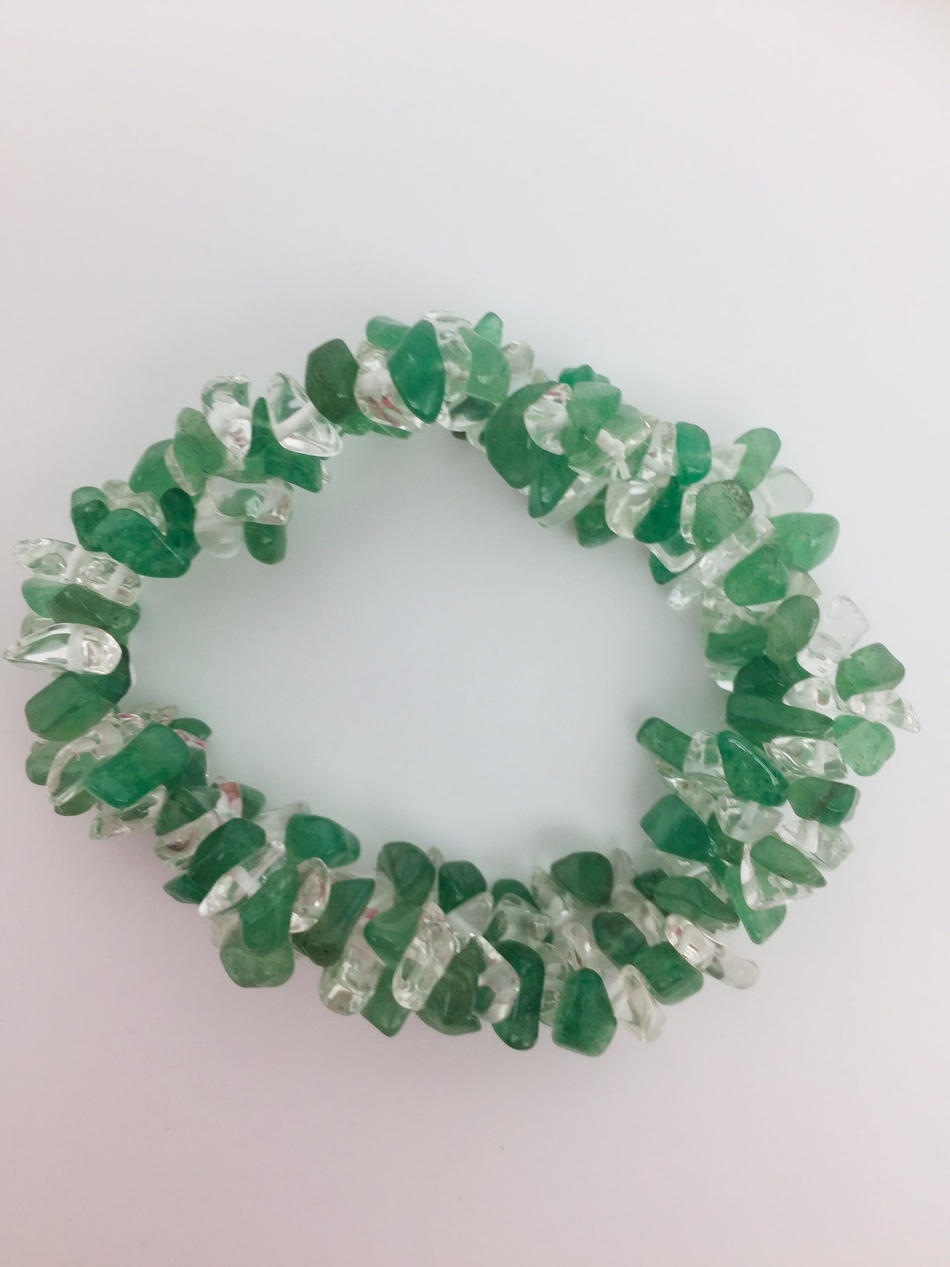 Aventurine and Quartz Bracelet