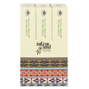 Native Soul Yerba Santa and Sweet Grass Incense Sticks