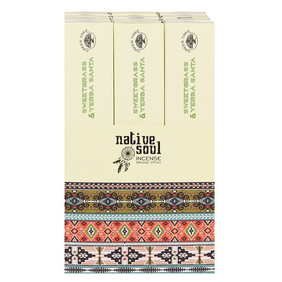 Native Soul Yerba Santa and Sweet Grass Incense Sticks