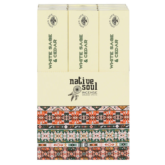 Native Soul White Sage and Cedar Incense Sticks