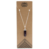 Amethyst Gemstone Classic Point Pendant